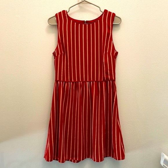 BeBop Dresses & Skirts - Red striped sleeveless dress